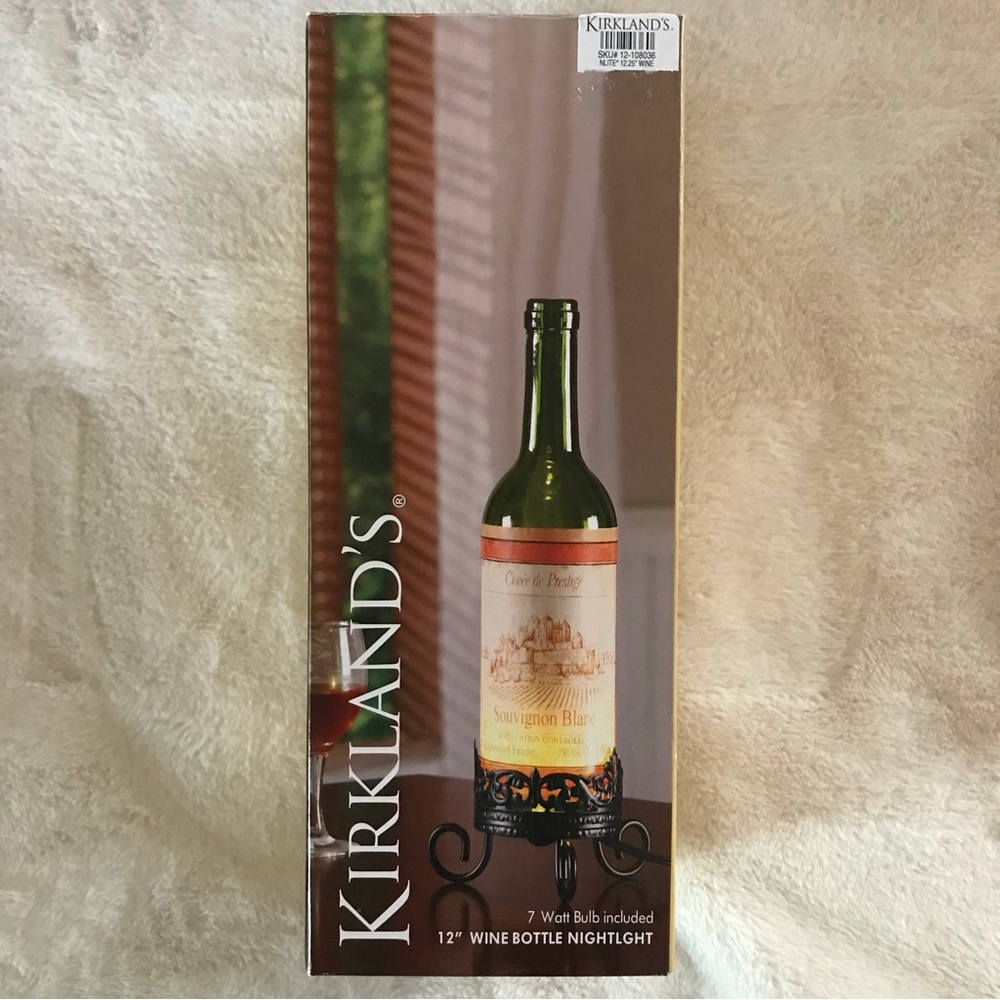 Kirklands Home 12” Wine Bottle Nightlight
